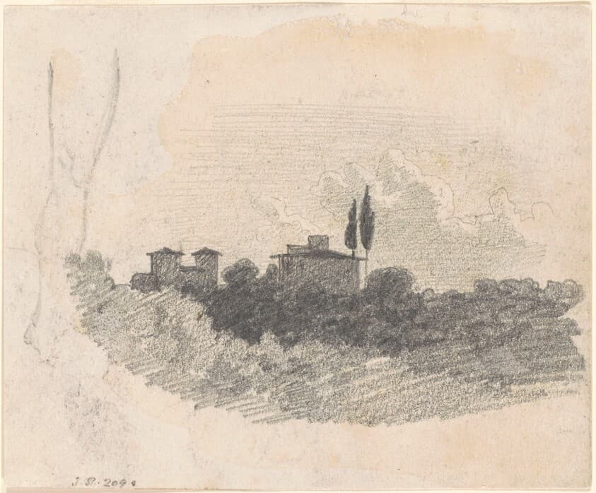 Italian Villa [recto] — John Singer Sargent