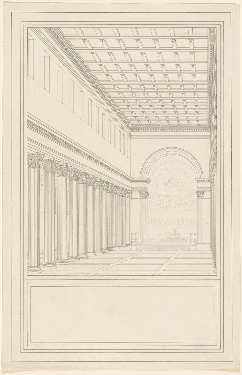 The Nave and Apse, without a Transept, of a Cathedral for Berlin — Karl Friedrich Schinkel