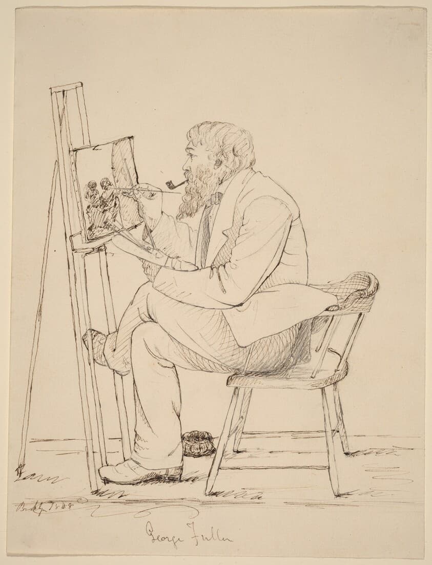 Sketching - George Fuller — John Quincy Adams Ward