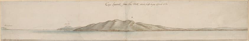 Cape Spartell from the West — Wenceslaus Hollar