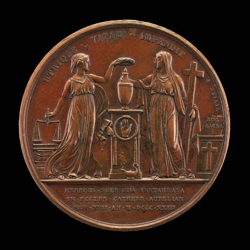 Justice and Faith [reverse] — Mathias-Nicholas-Marie Vivier