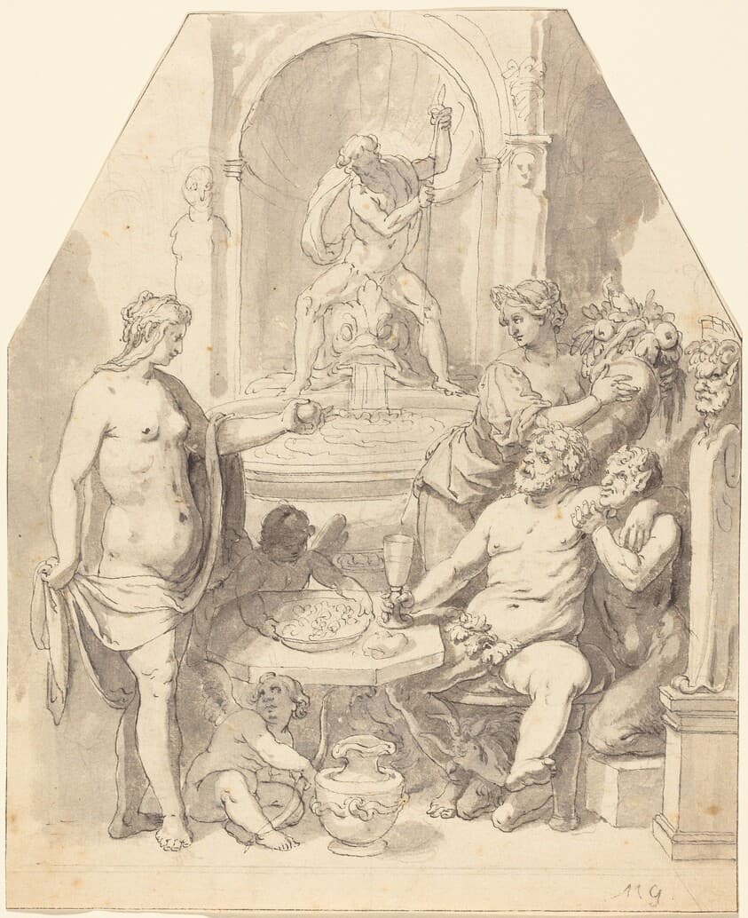 Without Ceres and Bacchus, Venus Freezes — Johann Matthias Kager