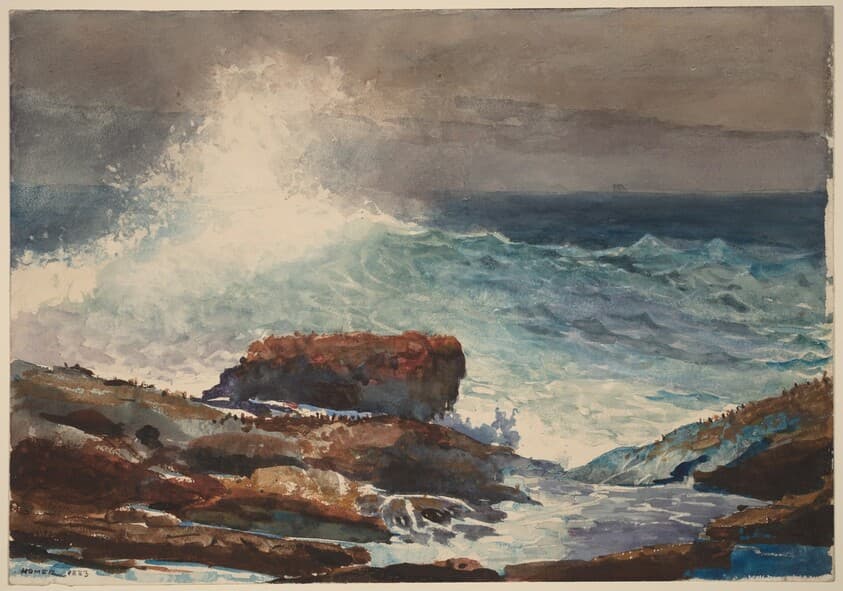 Incoming Tide, Scarboro, Maine — Winslow Homer