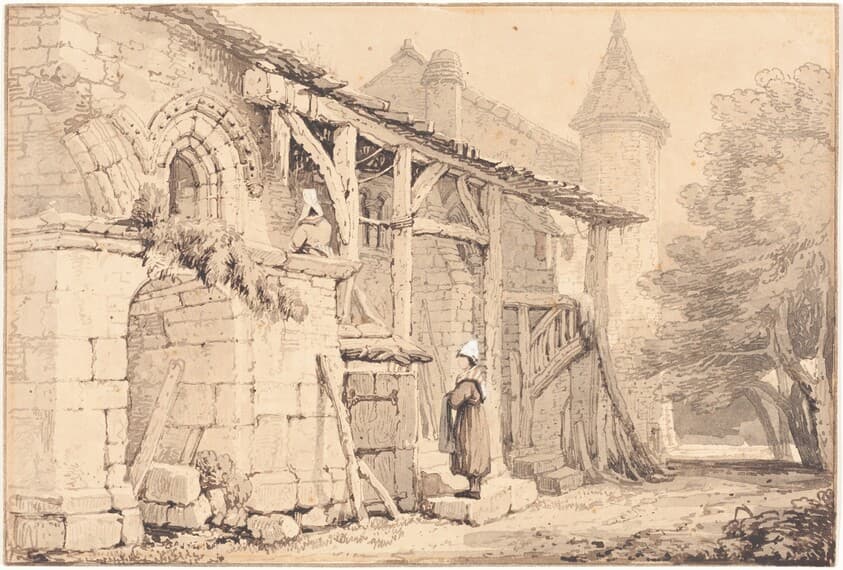 Scene at Jumièges — Samuel Prout