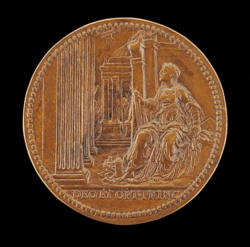 Architecture Seated before Buildings [reverse] — Jacopo Nizzola da Trezzo