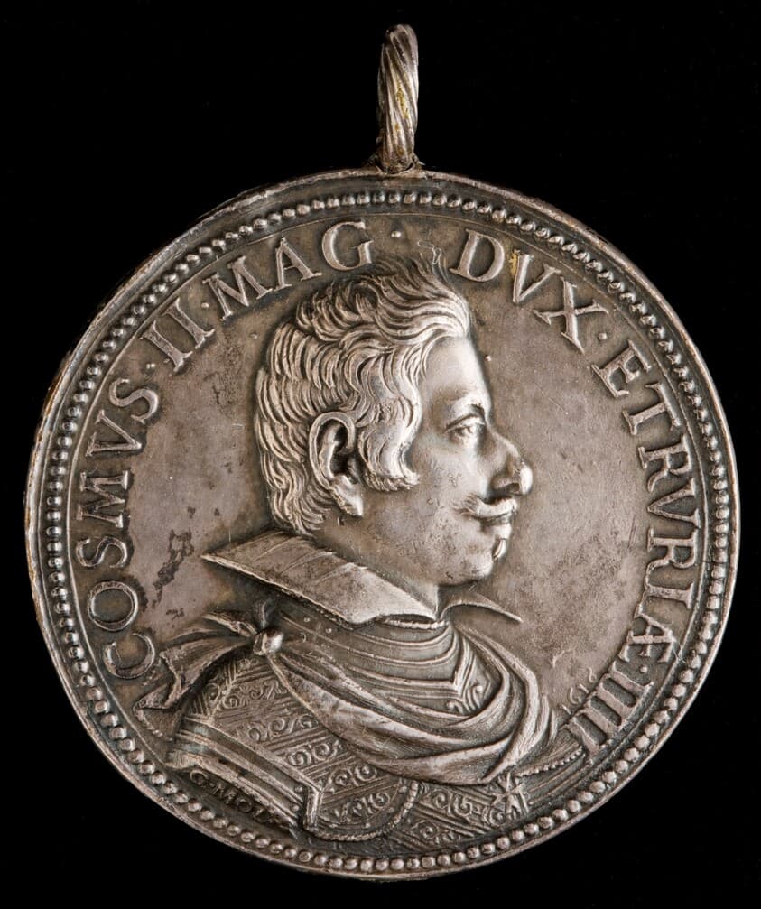 Cosimo II de' Medici, 1590-1621, 4th Grand Duke of Tuscany 1609 [obverse] — Gaspare Mola