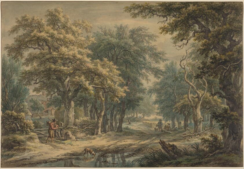 At Donderen, in the Woods of Drenthe — Egbert van Drielst