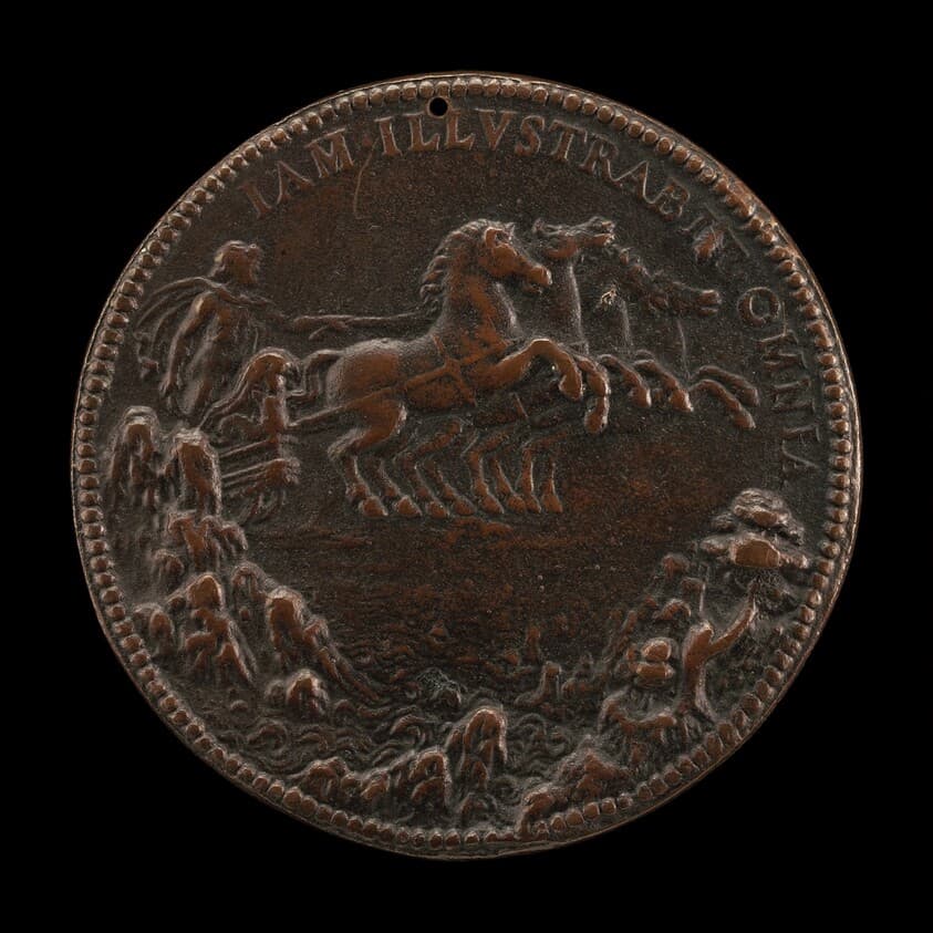 Philip as Apollo in a Chariot Drawn across the Sky by Four Horses [reverse] — Jacopo Nizzola da Trezzo