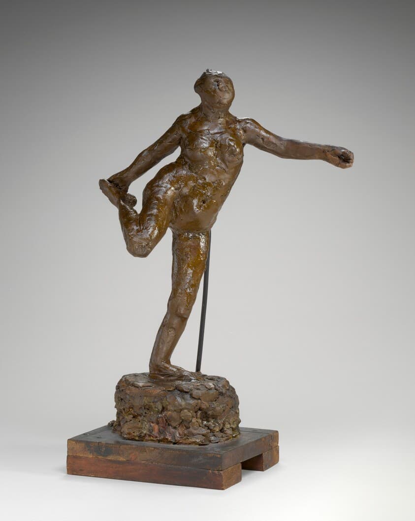 Dancer Holding Her Right Foot in Her Right Hand — Edgar Degas