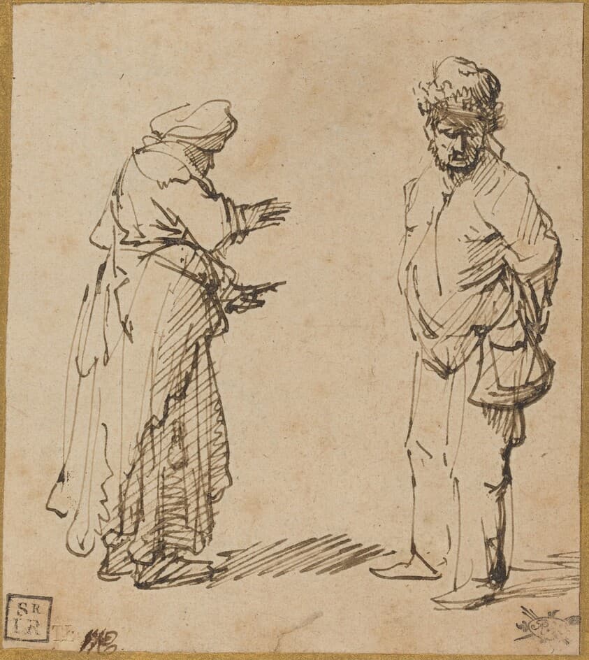 Beggar Man and Woman — Rembrandt van Rijn