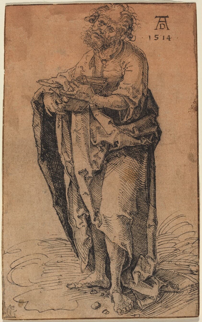 A Standing Apostle Holding a Book — Hans Süss von Kulmbach