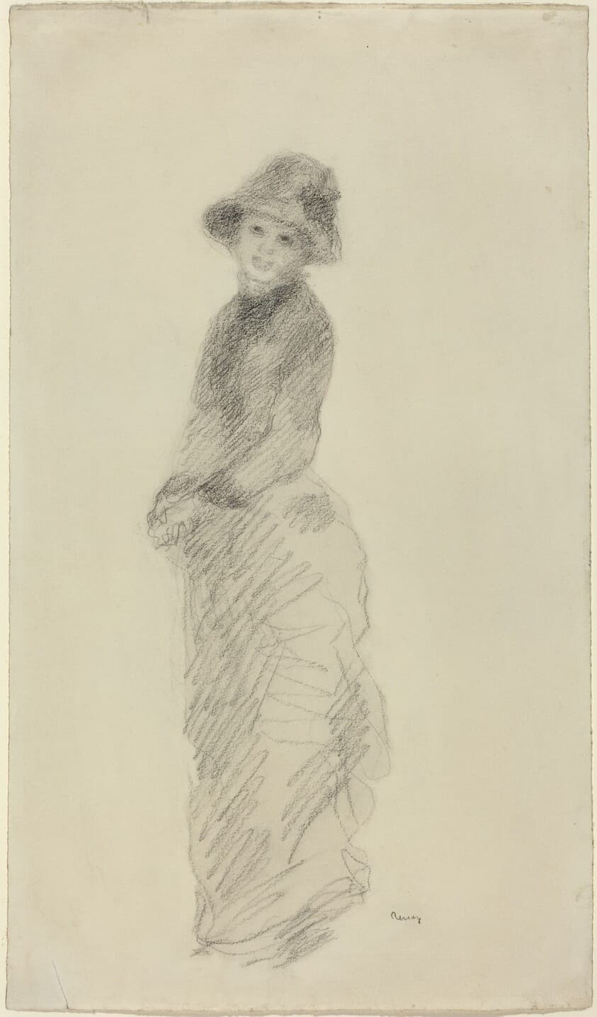 Young Woman Standing — Auguste Renoir