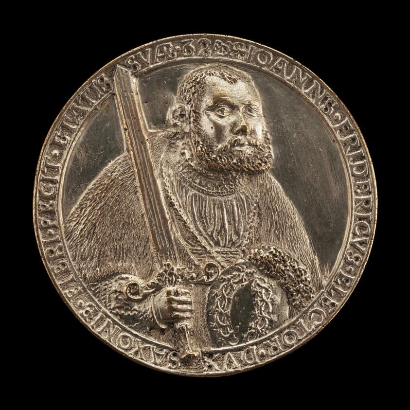 Johann Friedrich, 1503-1554, Elector of Saxony 1532 [obverse] — Hans Reinhart the Elder
