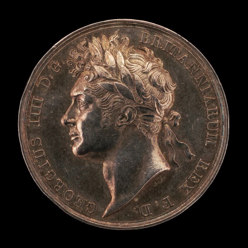 Coronation of King George IV [obverse] — Benedetto Pistrucci