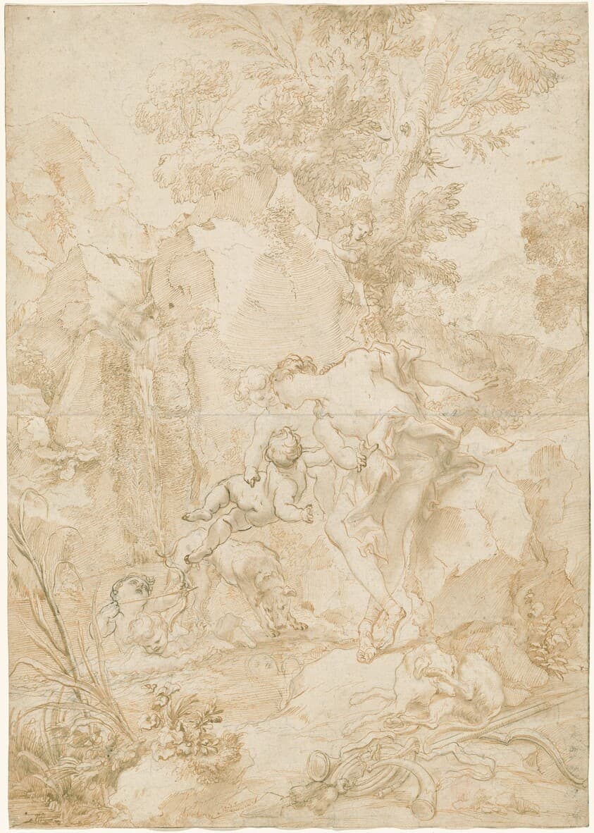 Echo and Narcissus — Gregorio De Ferrari