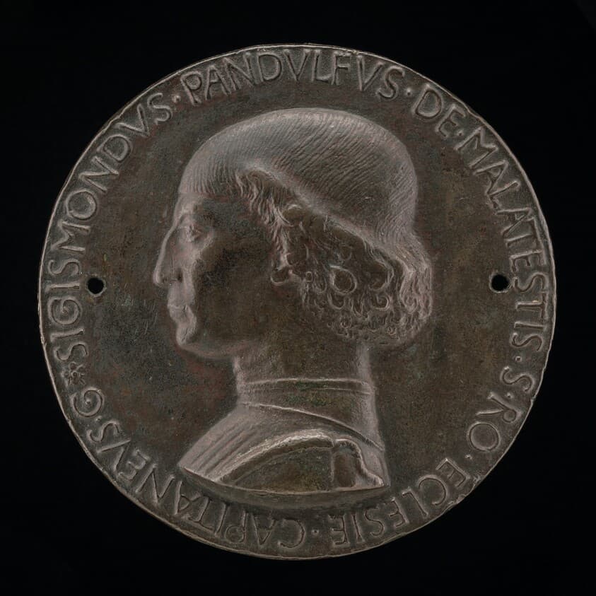 Sigismondo Pandolfo Malatesta, 1417-1468, Lord of Rimini and Fano [obverse] — Matteo de' Pasti