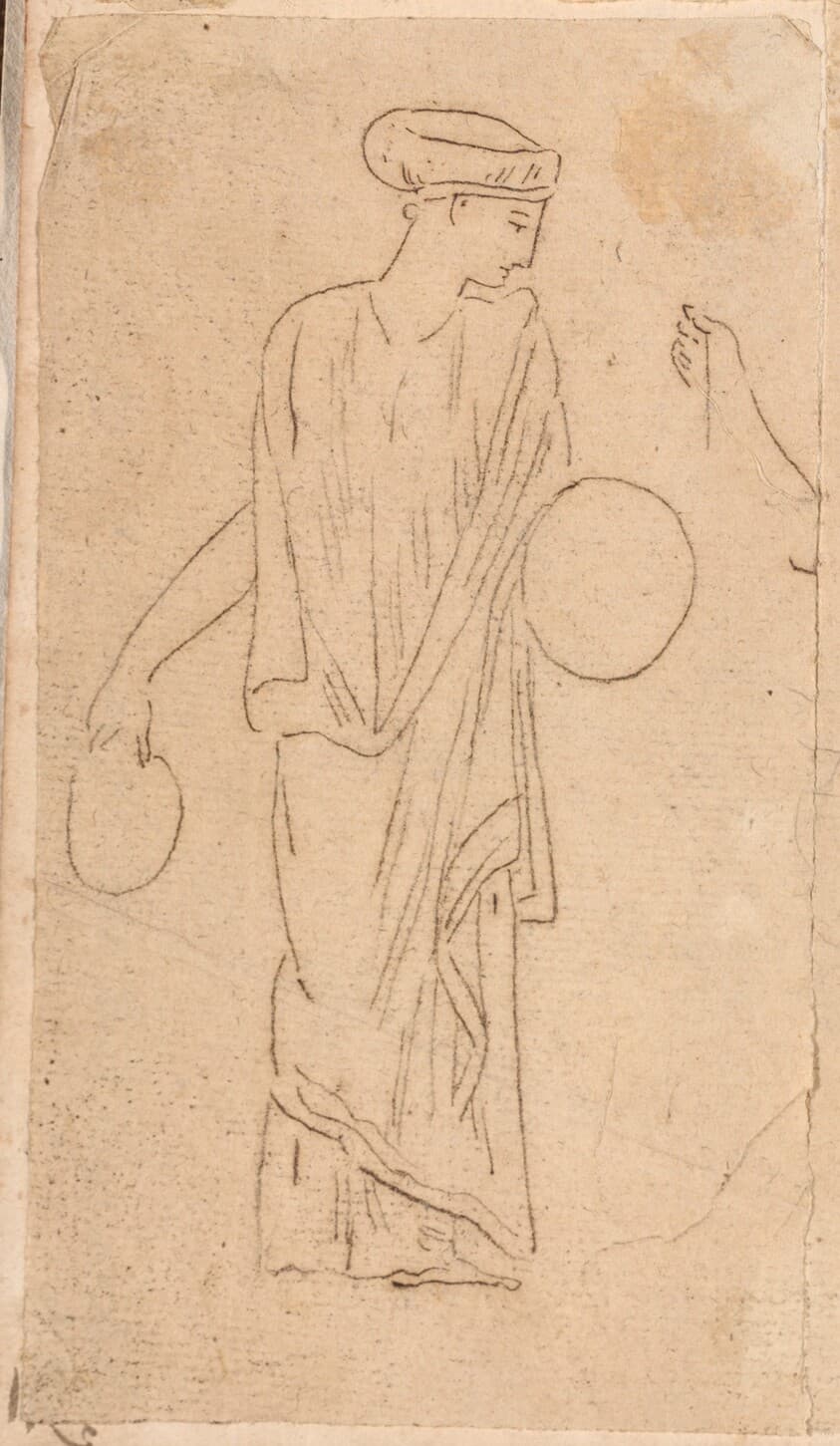 Woman with Tambourines — Jacques-Louis David
