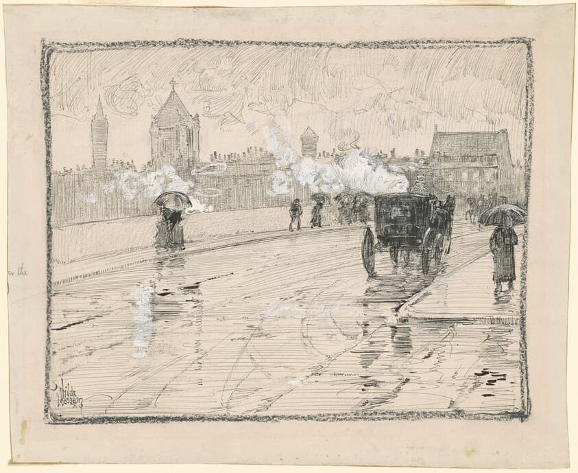 Rainy Day, Boston — Childe Hassam