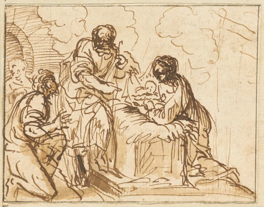 The Adoration of the Shepherds — Agostino Masucci