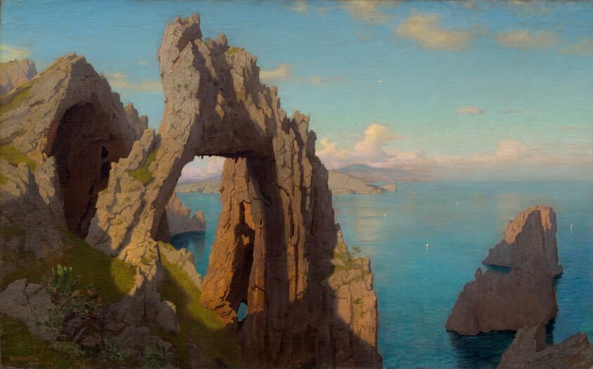 Natural Arch at Capri — William Stanley Haseltine