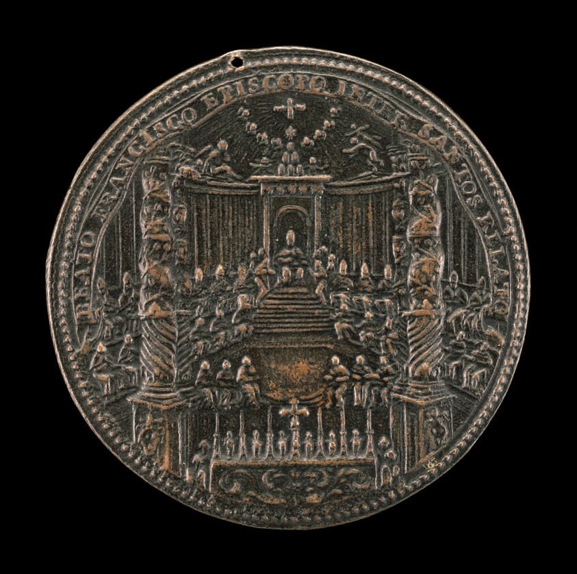 Canonization of Saint Francis of Sales in Saint Peter's [reverse] — Gasparo Morone Mola