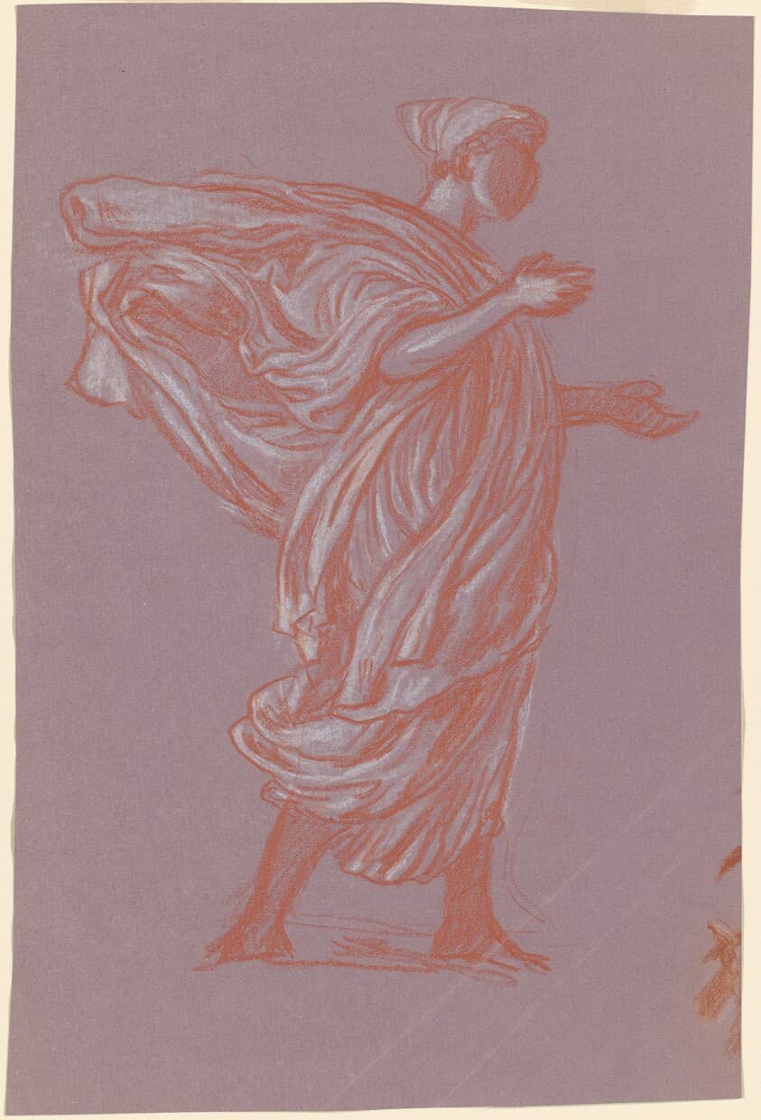 Study for "Greek Girls Bathing" — Elihu Vedder