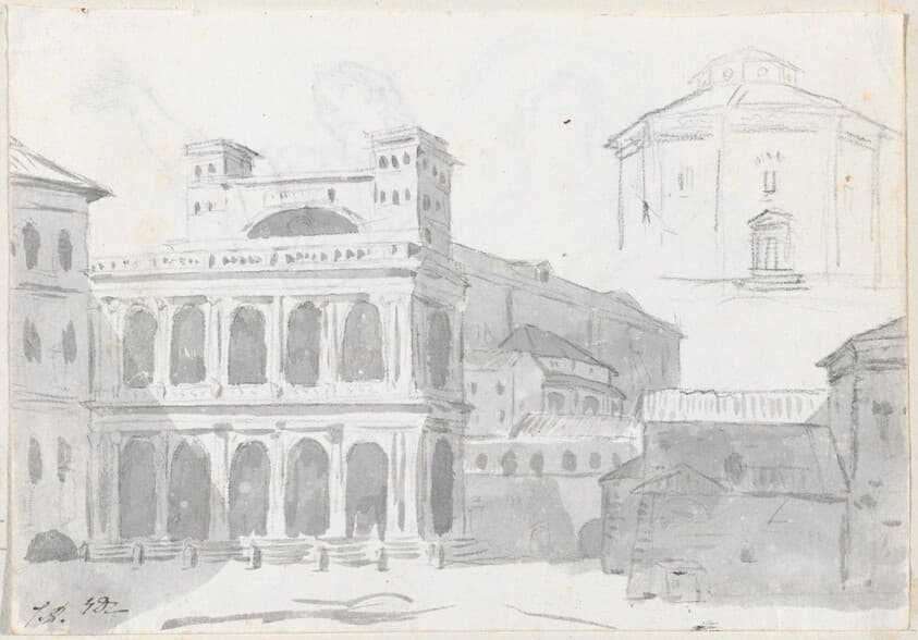 San Giovanni Laterano and a Baptistry — Jacques-Louis David