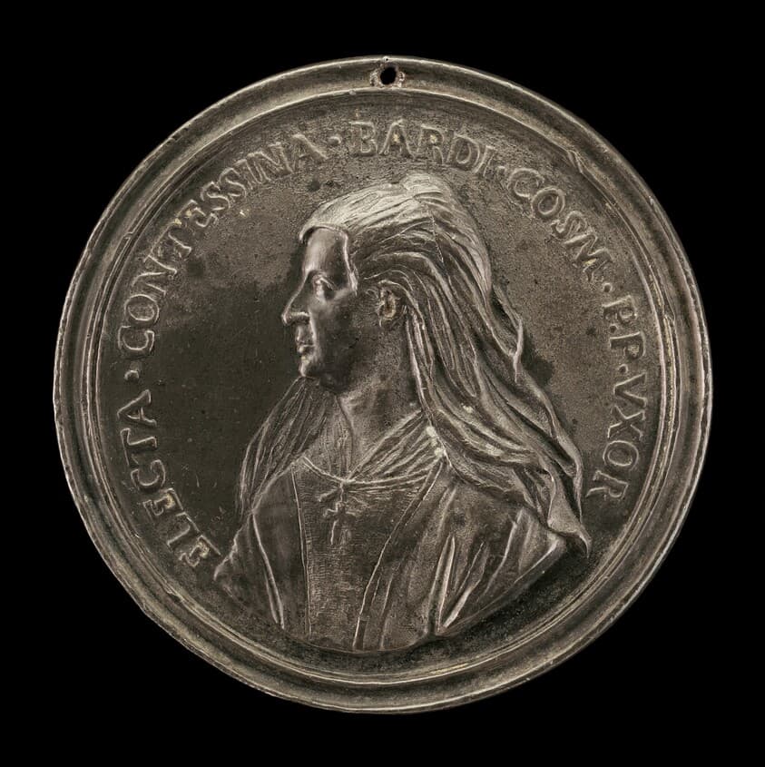 Contessina de' Bardi, died 1473, Wife of Cosimo de' Medici il Vecchio [obverse] — Antonio Francesco Selvi