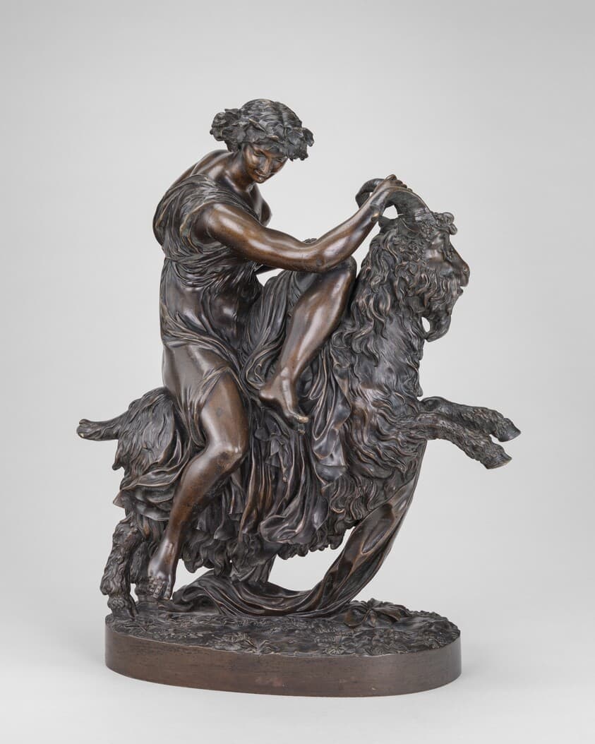 Bacchante with a Goat — Philippe-Laurent Roland