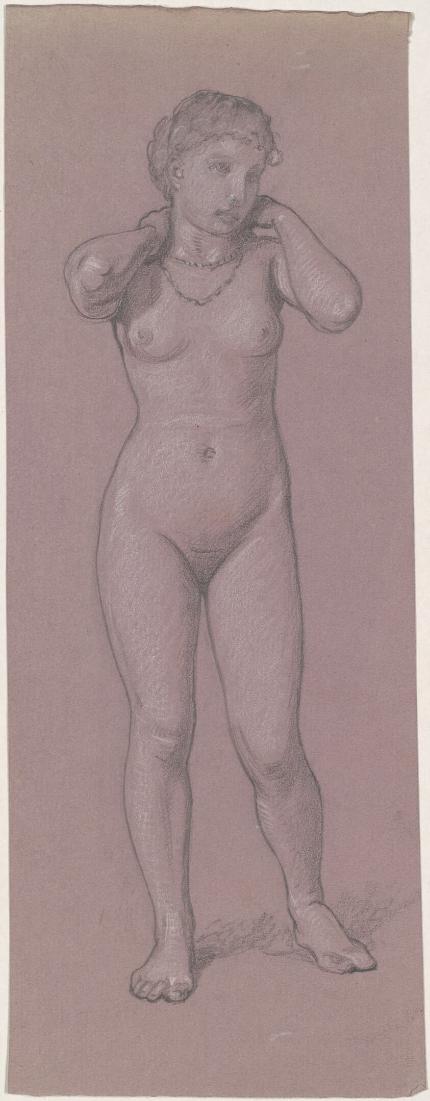 Female Nude with Necklace — Elihu Vedder
