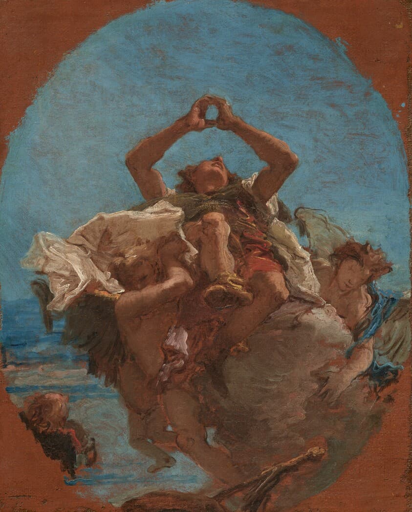 Saint Roch Carried to Heaven by Angels — Giovanni Battista Tiepolo