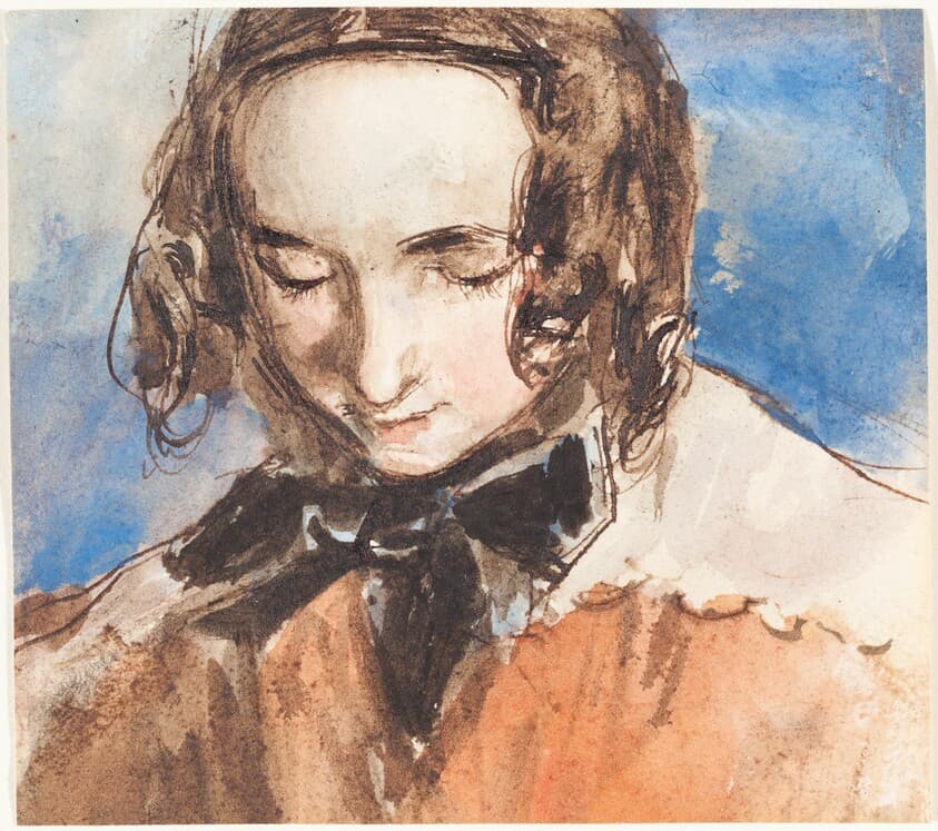 Girl with a Bow — William Edward Frost