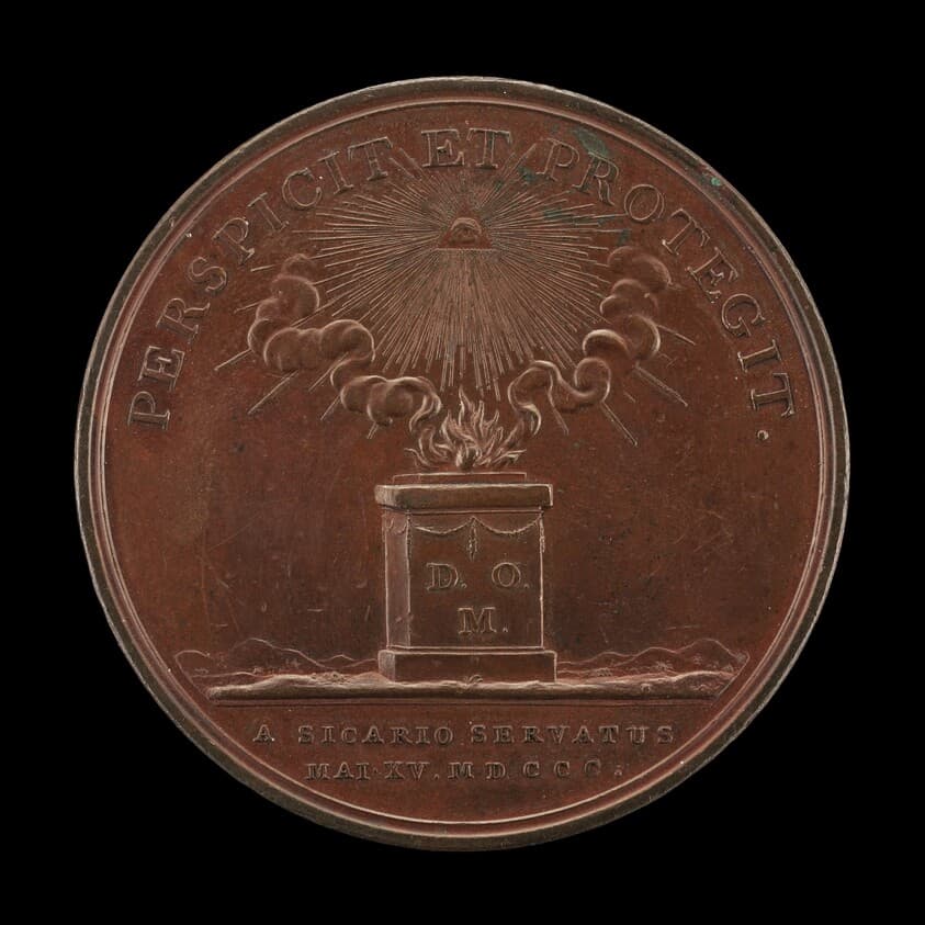 Altar with a Burning Offering [reverse] — Conrad Heinrich Küchler