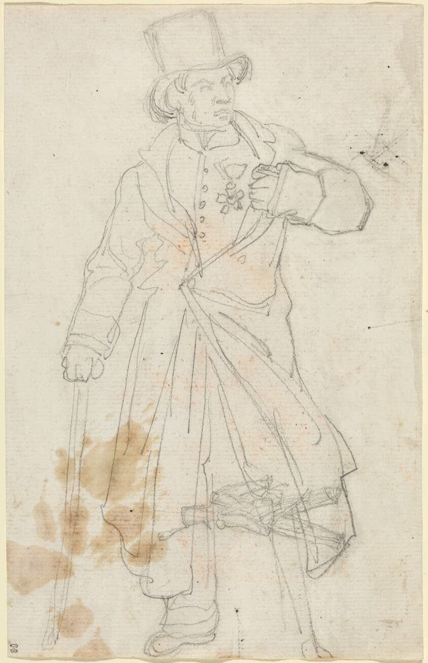 Study for "Swiss Sentry at the Louvre" — Théodore Gericault