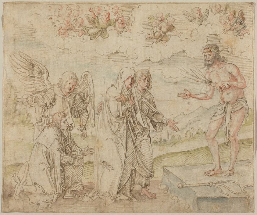 Mary and John before the Man of Sorrows — Hans Süss von Kulmbach