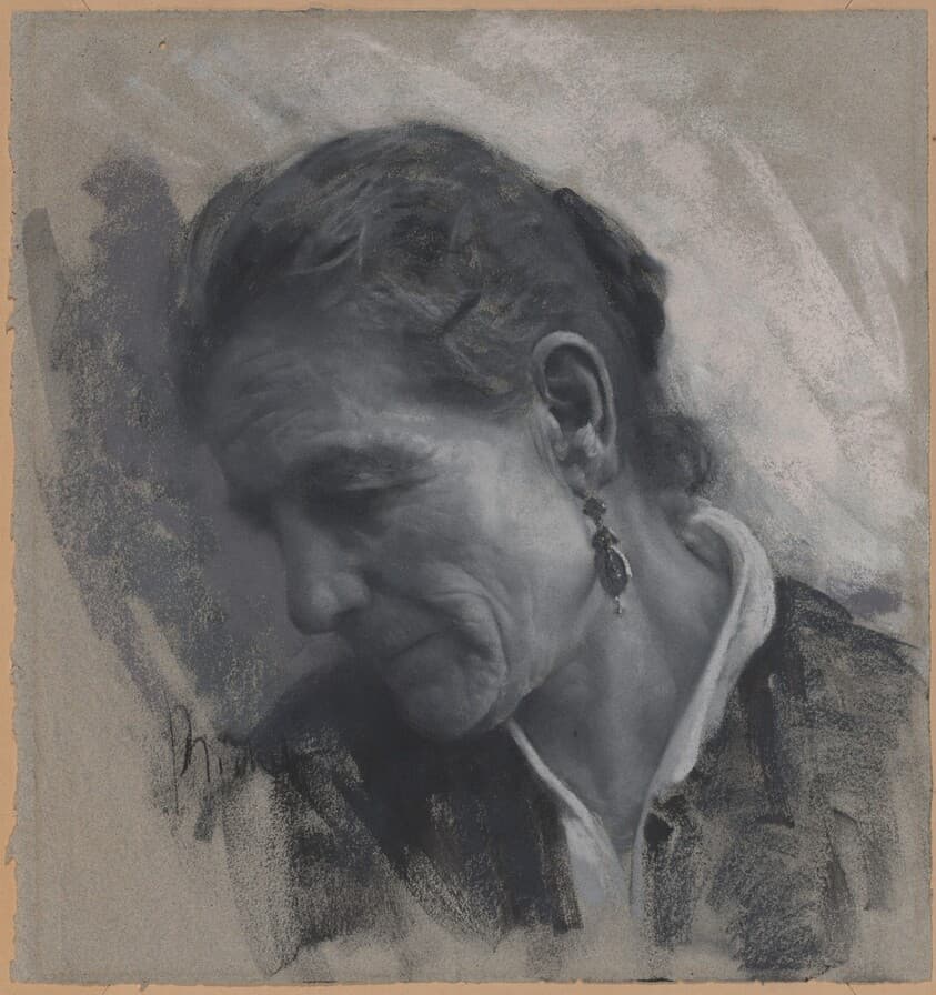 Luisa Carmignani, the Artist's Mother-in-Law — Francesco Paolo Michetti