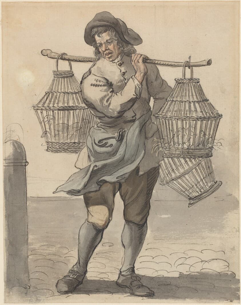 A Poultry Seller — Paul Sandby