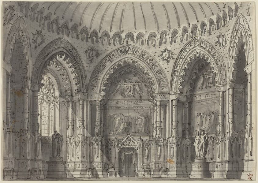 Rotunda in Gothic Style — Gasparo Galliari