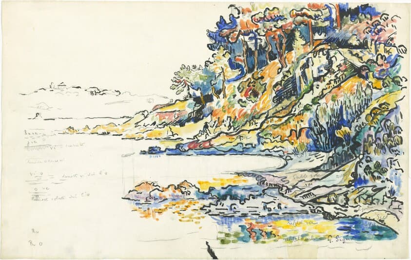 The Calanque at Saint Tropez — Paul Signac
