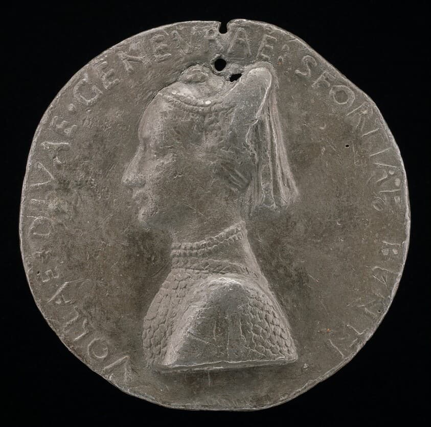 Ginevra Sforza, 1442-1507, Wife of GIovanni II Bentivoglio 1464 — Antonio Marescotti