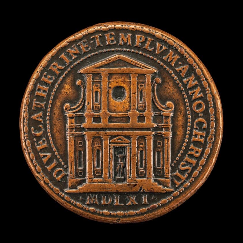 Facade of Santa Caterina dei Funari, Rome [reverse] — Giovan Federico Bonzagni