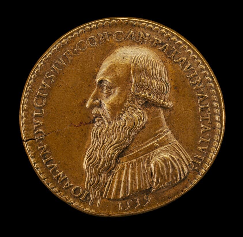 Giovanni Antonio Vincenzo Dolce, 1482-1555, Paduan Jurist, Canon of Padua 1516 [obverse] — Giovanni da Cavino