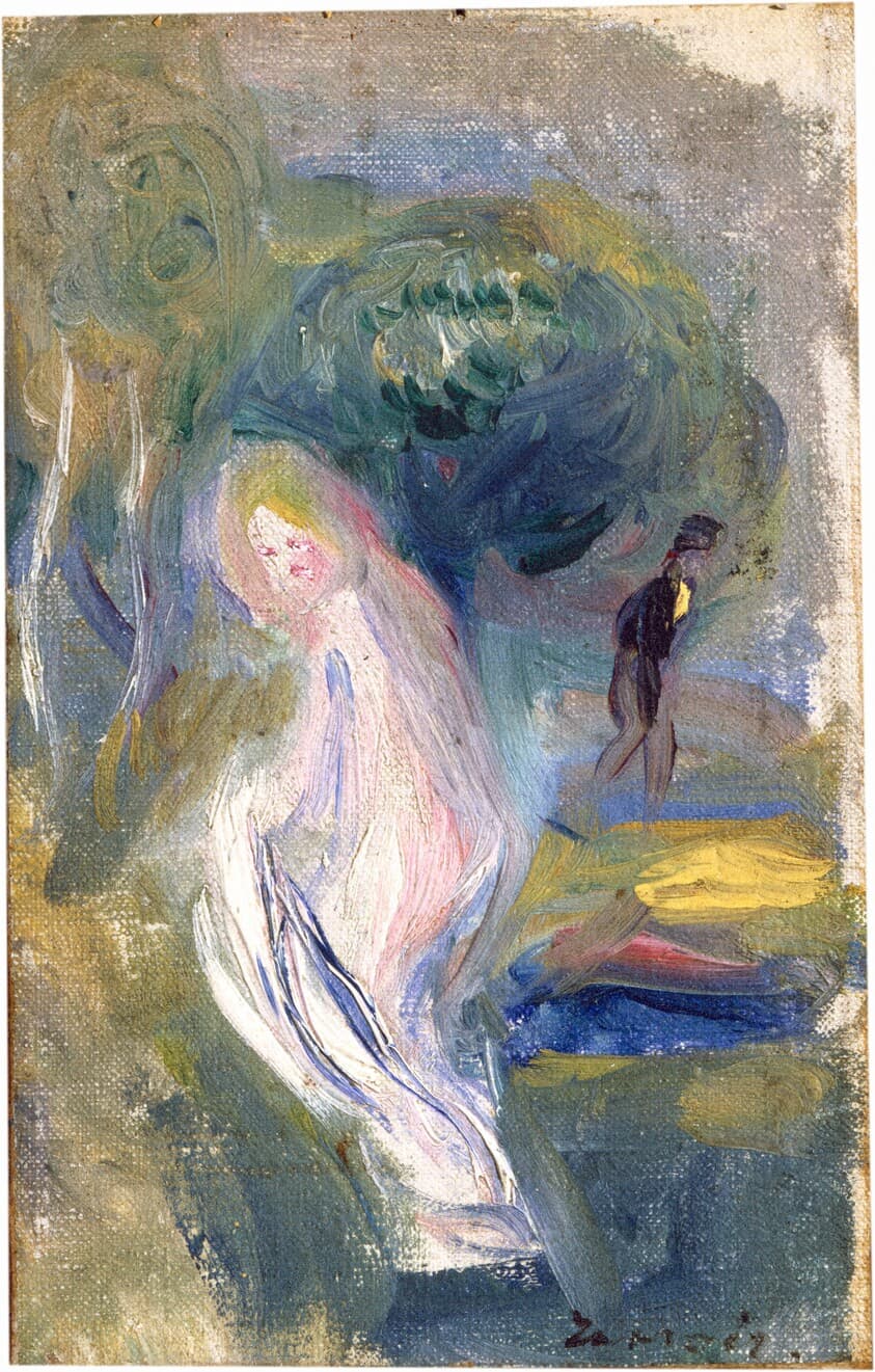 Nude with Figure in Background — Auguste Renoir