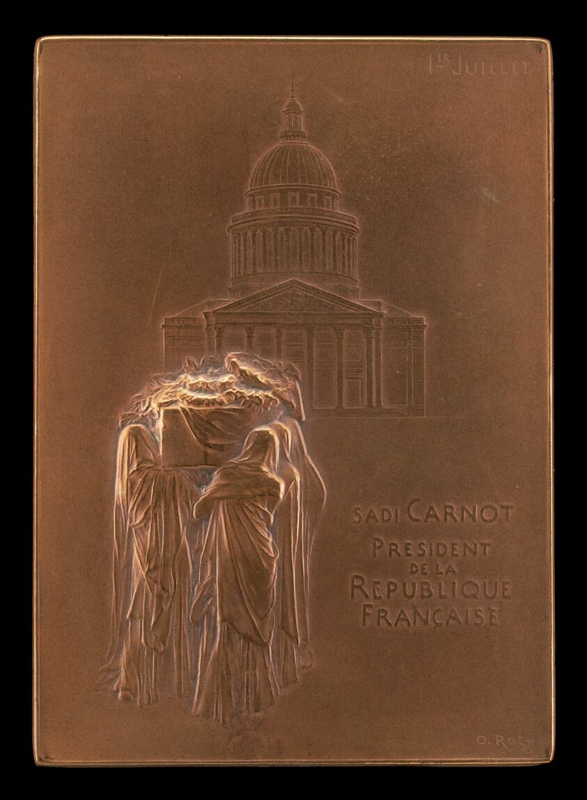The Body of President Sadi Carnot Borne to the Panthéon [obverse] — Louis-Oscar Roty
