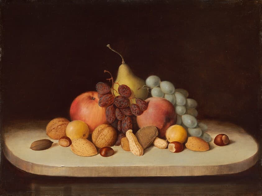 Still Life with Fruit and Nuts — Robert Seldon Duncanson