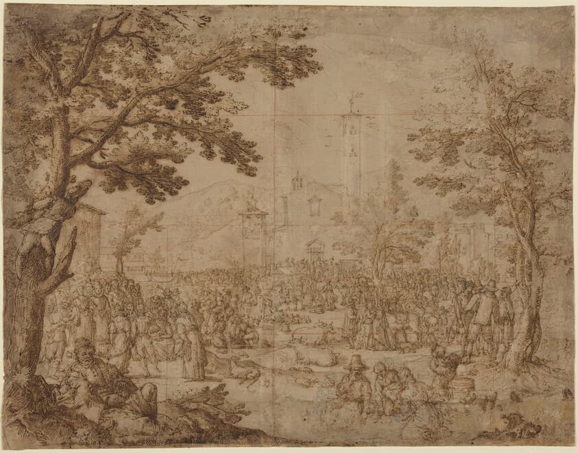 The Fair at Impruneta — Remigio Cantagallina