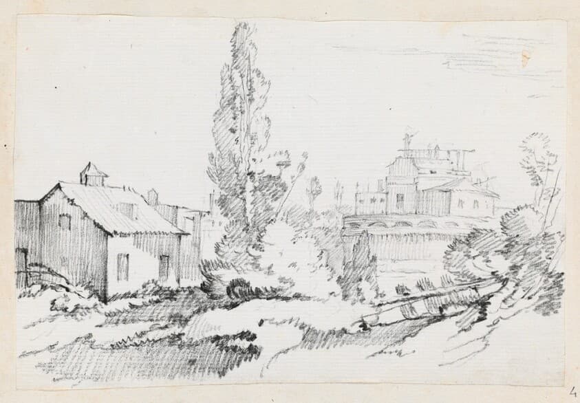 Castel Sant'Angelo from the Northwest — Joseph-Marie Vien