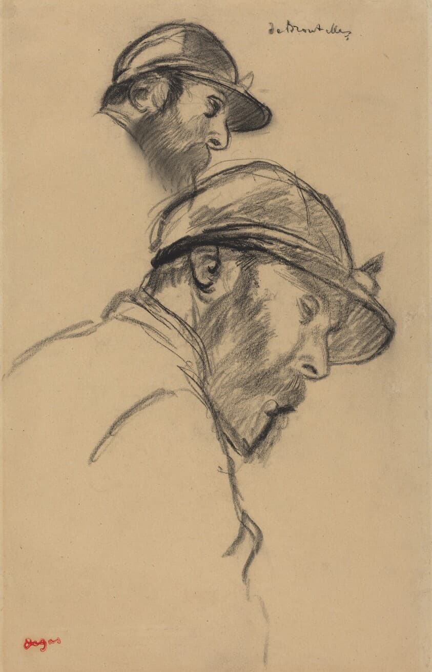Study of a Jockey (M. de Broutelles) — Edgar Degas