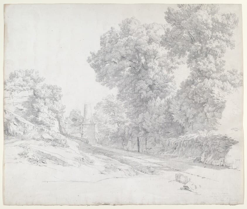 Oaks along the Appian Way near Albano — Jean-Paul Flandrin