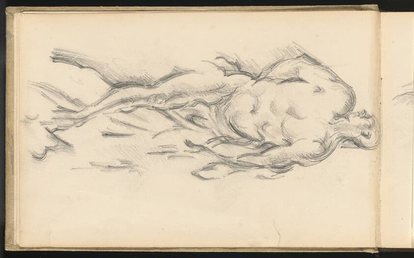 Study of Puget's "Milo of Crotona" — Paul Cezanne